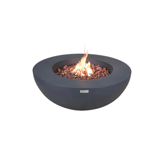 Elementi Lunar Bowl 42” Concrete Fire Table