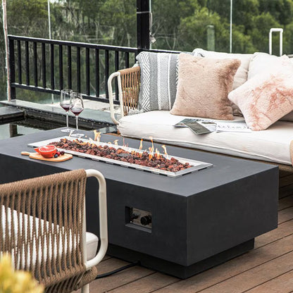 Elementi Granville 60” Concrete Fire Table