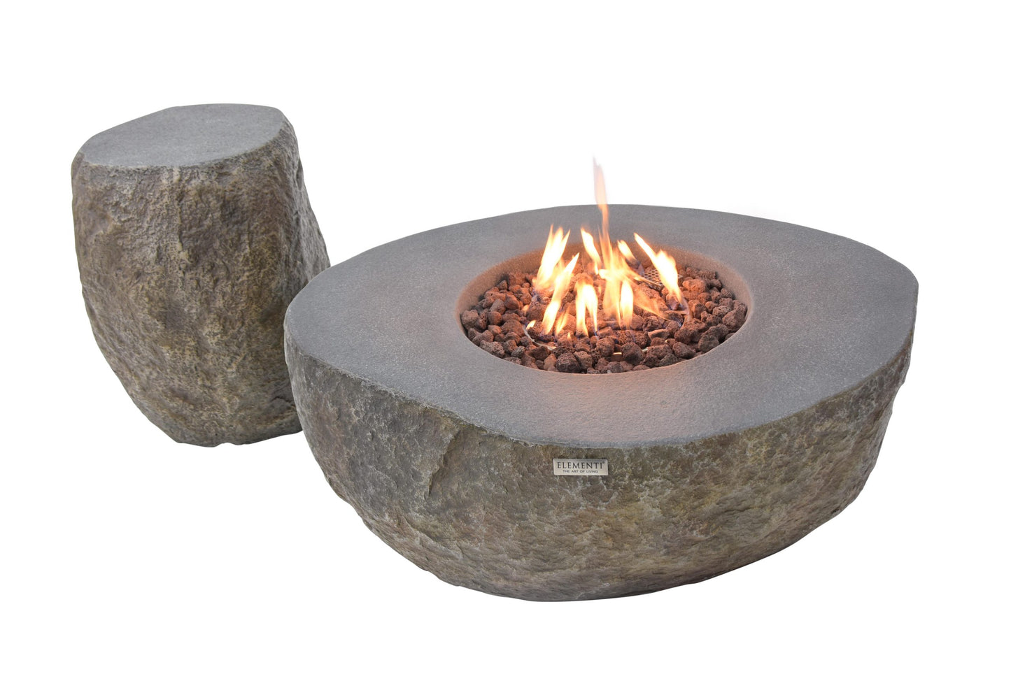 Elementi Boulder 43” Concrete Fire Table