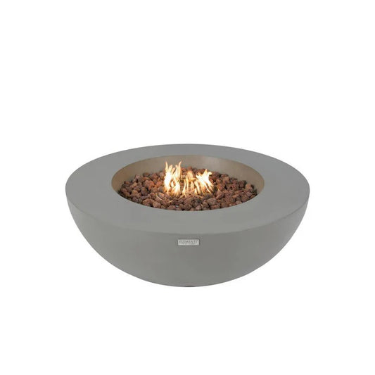 Elementi Lunar Bowl 42” Concrete Fire Table