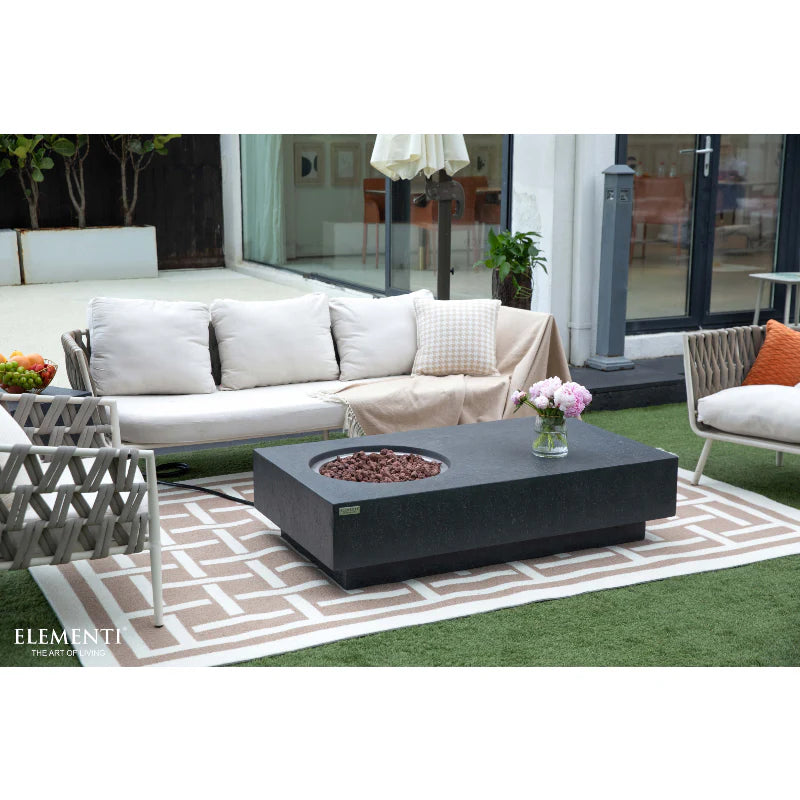 Elementi Metropolis 56” Concrete Fire Table