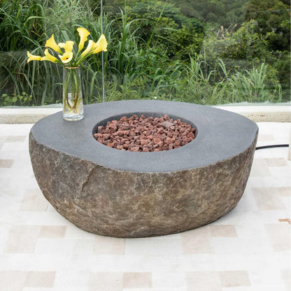 Elementi Boulder 43” Concrete Fire Table